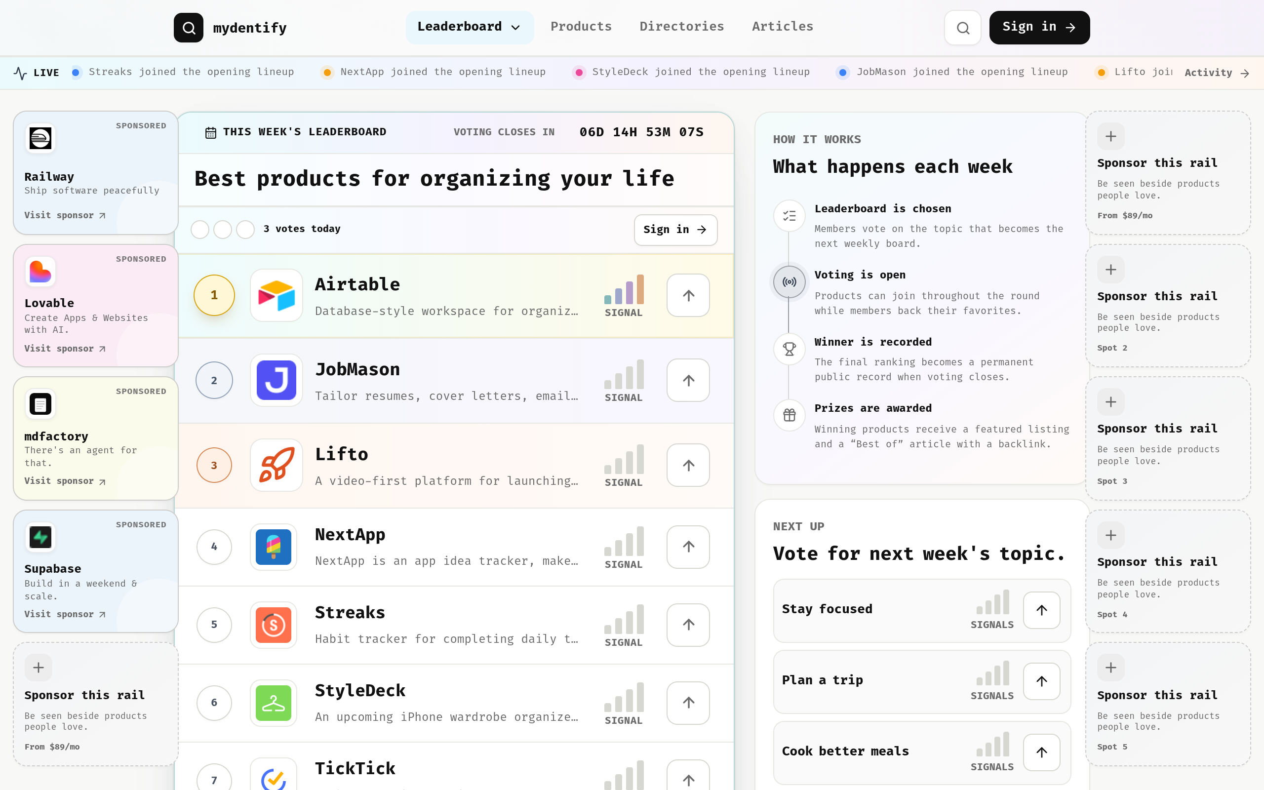 Mydentify screenshot