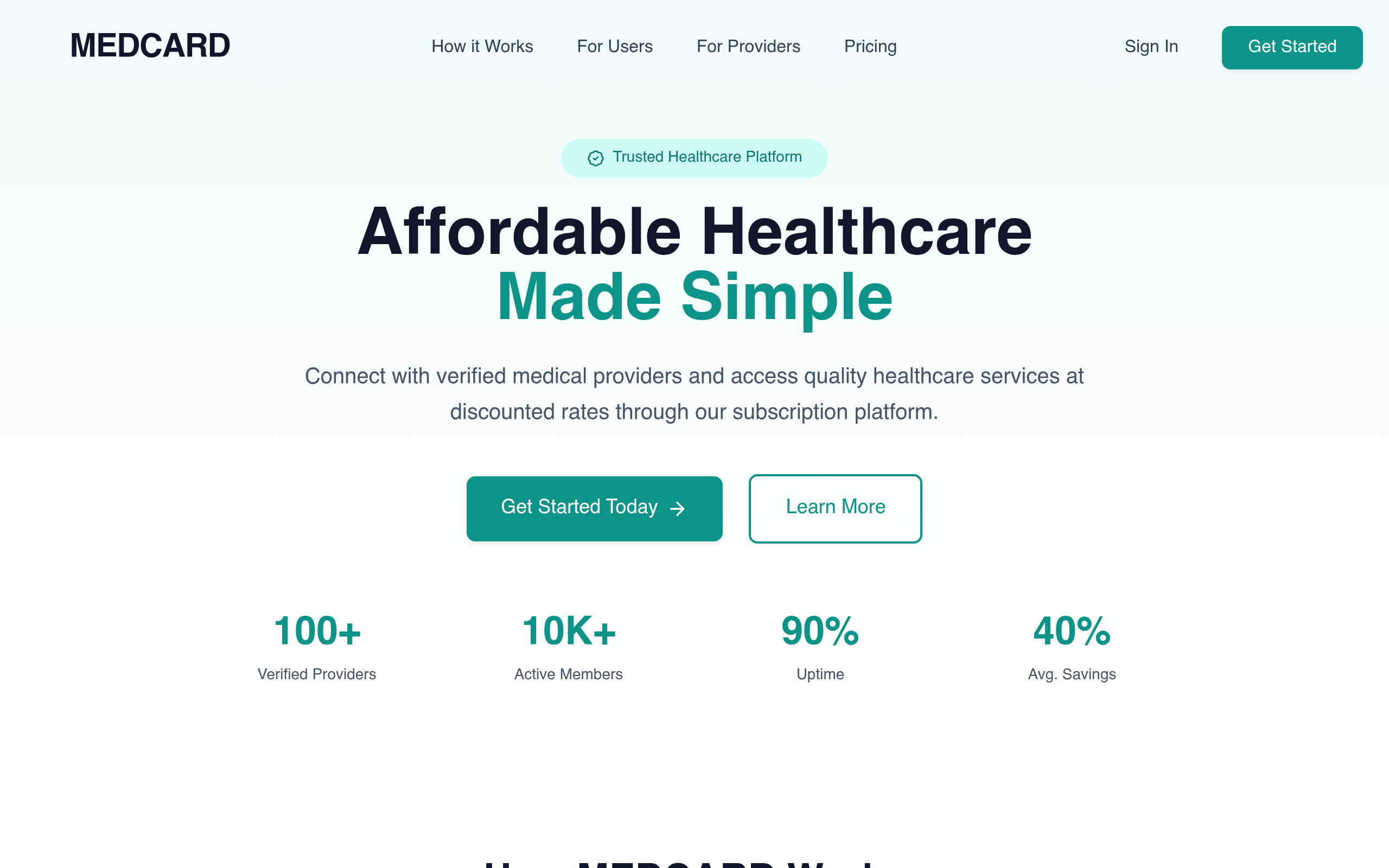 MedCard screenshot