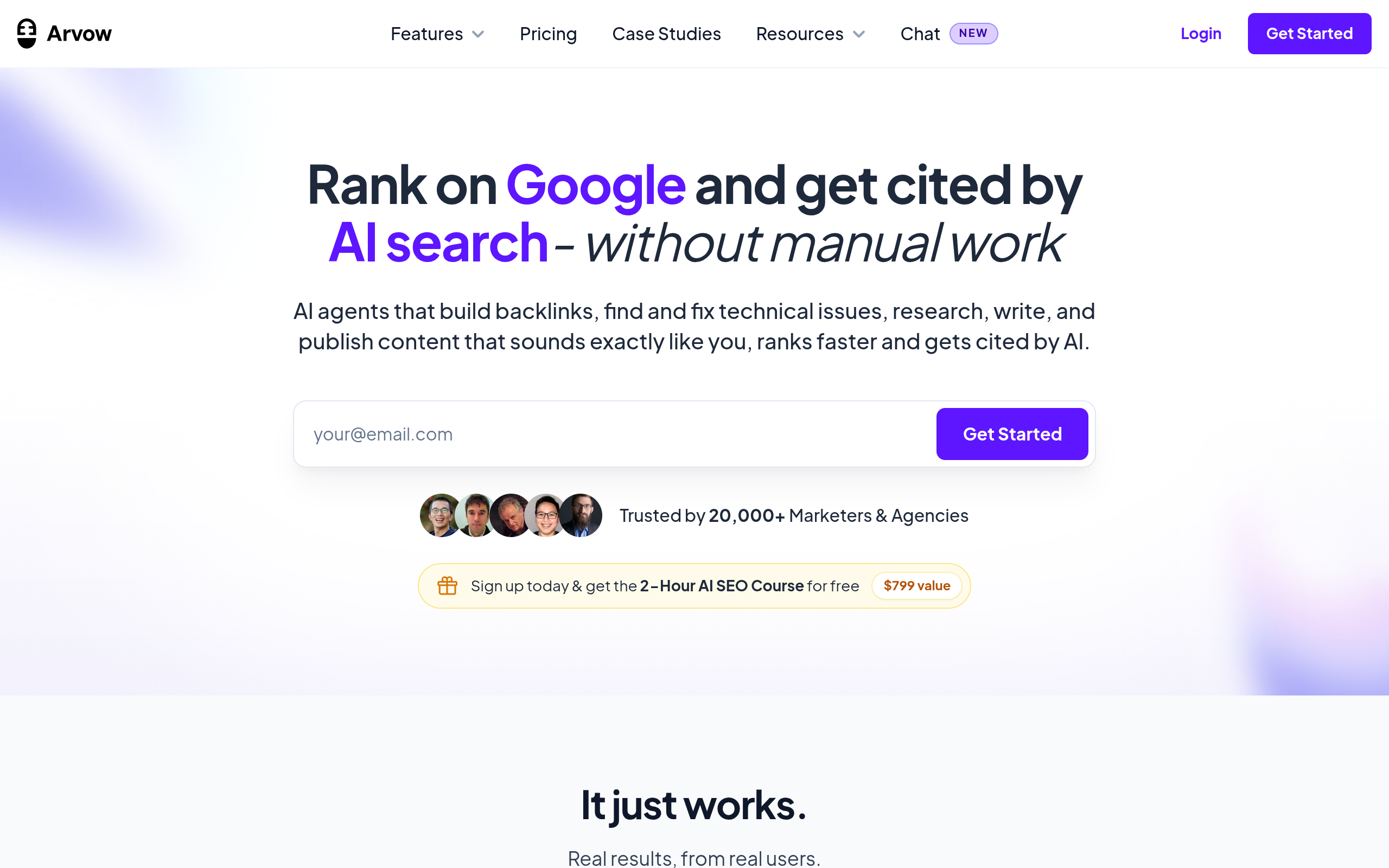 Rank on Google and get cited by AI search screenshot