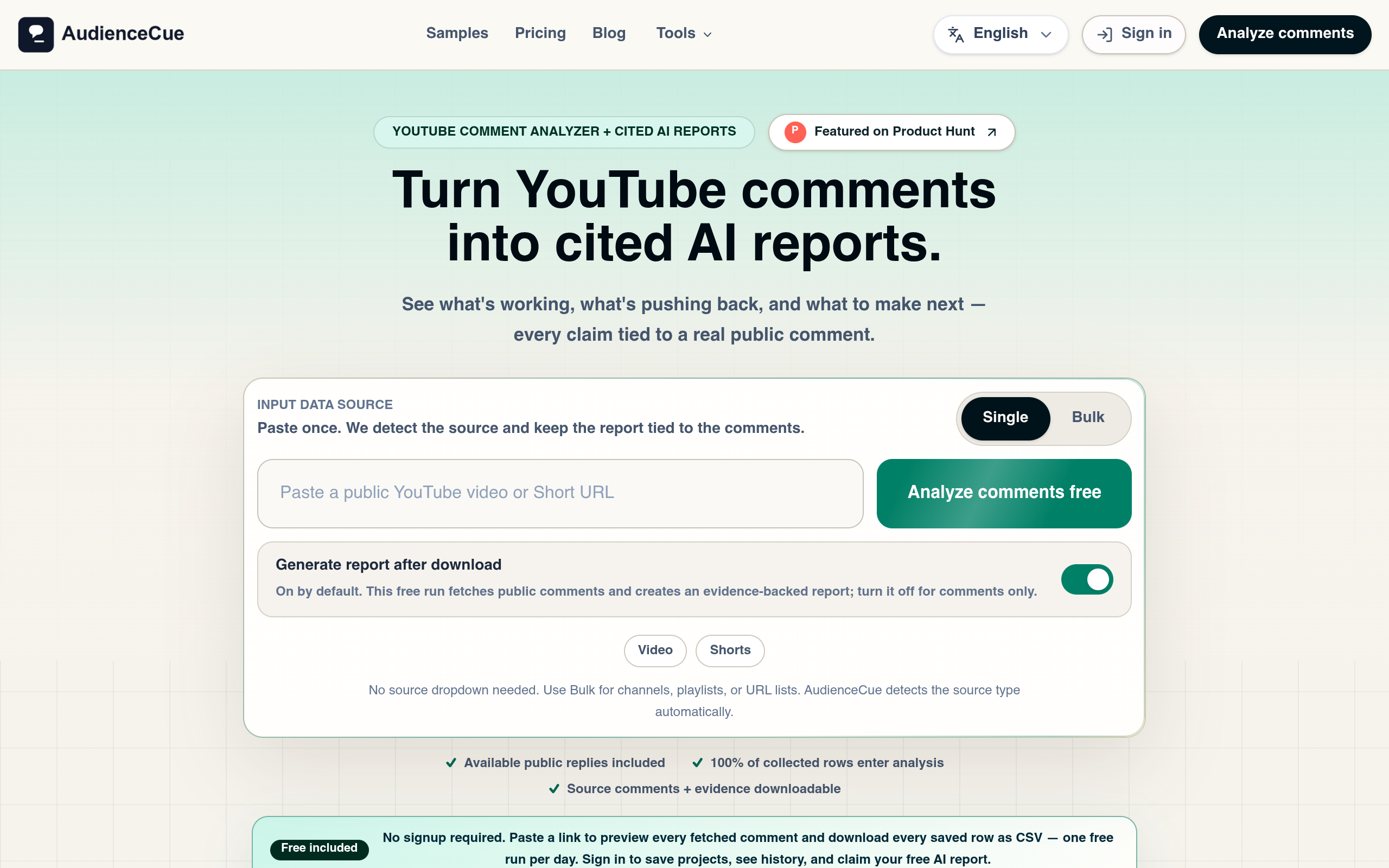 AudienceCue screenshot – image 1