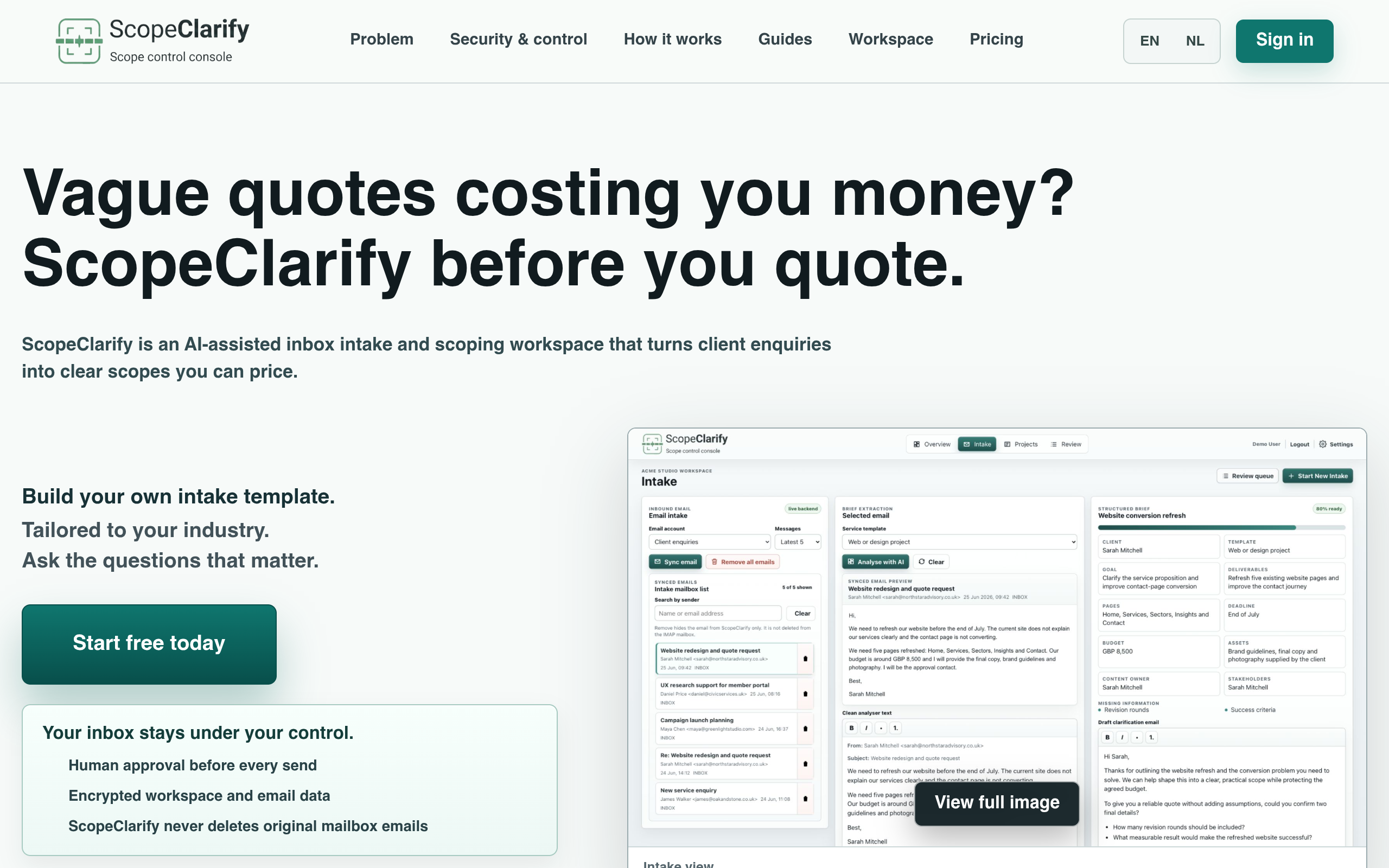 ScopeClarify screenshot, image 1