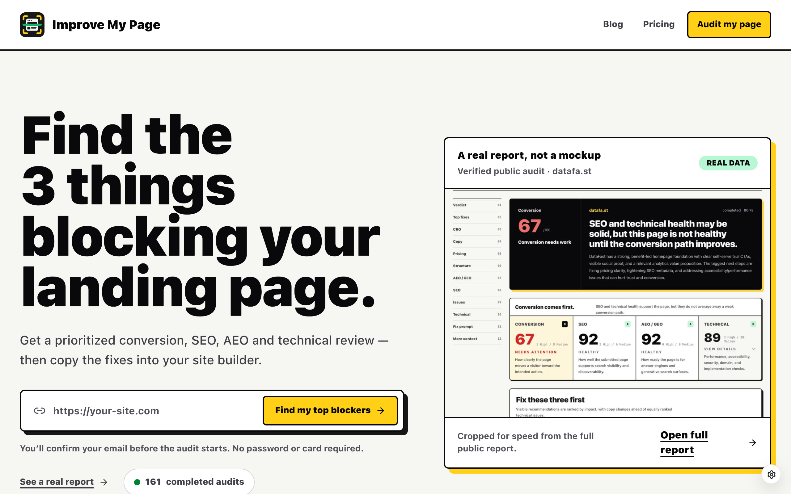 Improve My Page screenshot – image 1