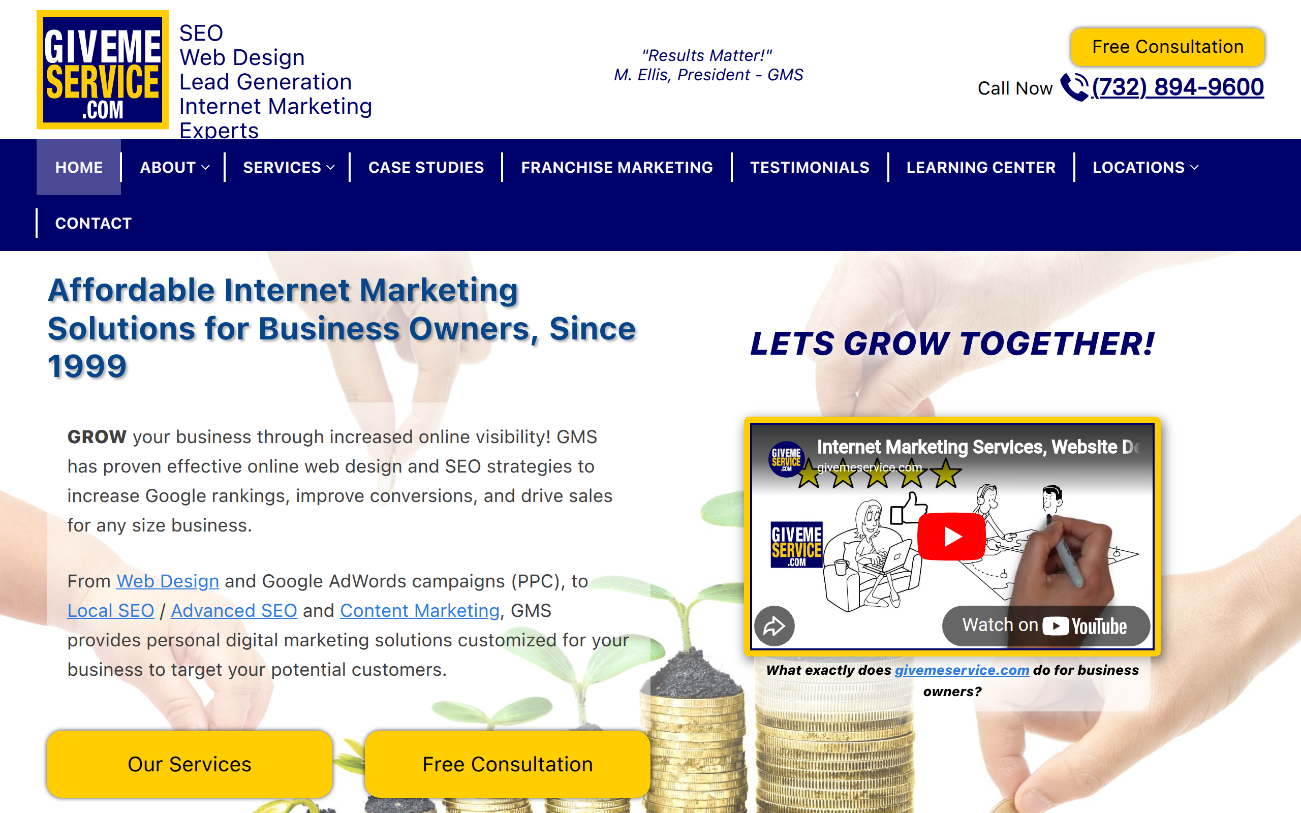 givemeservice.com Screenshot