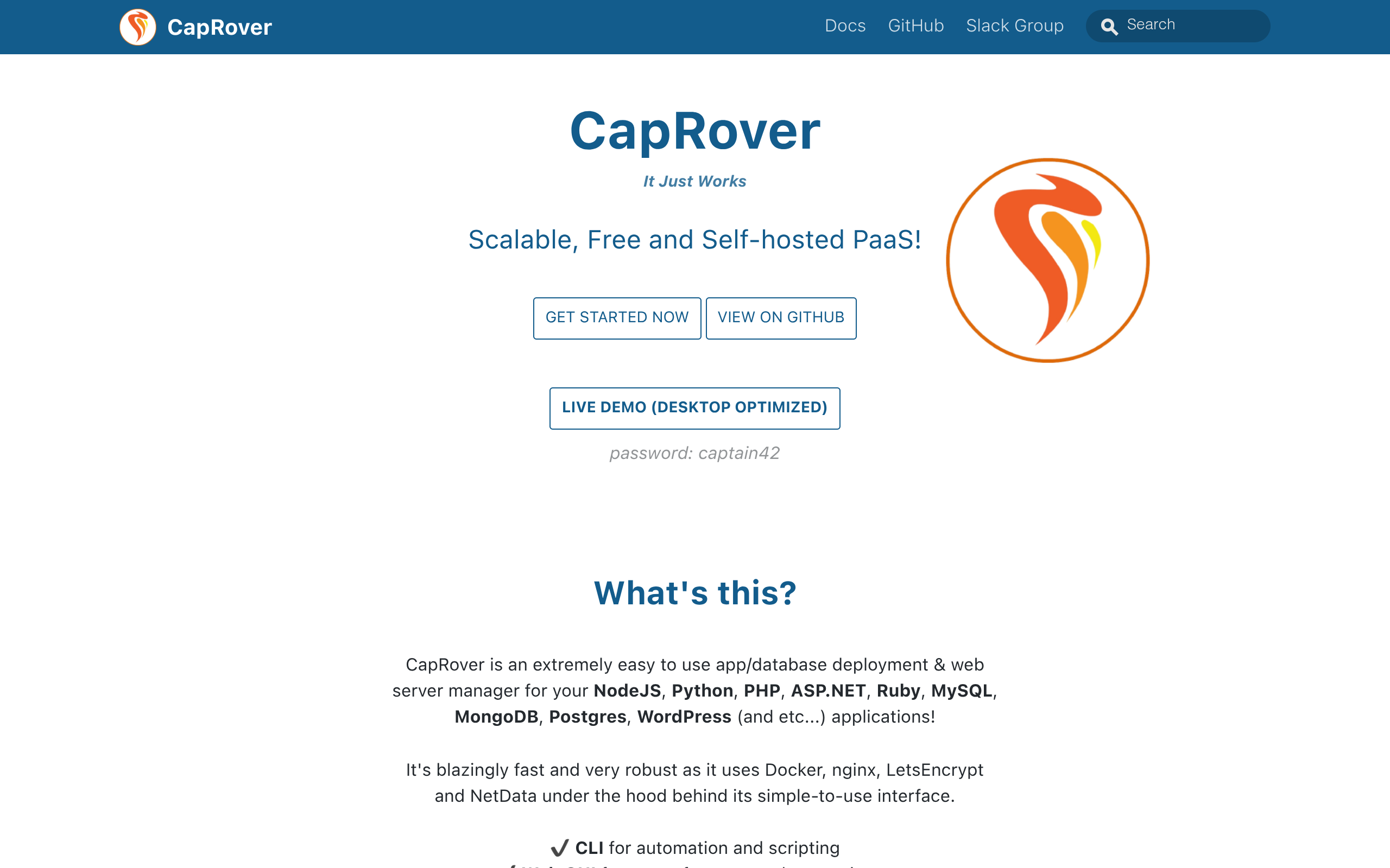 CapRover screenshot – image 1