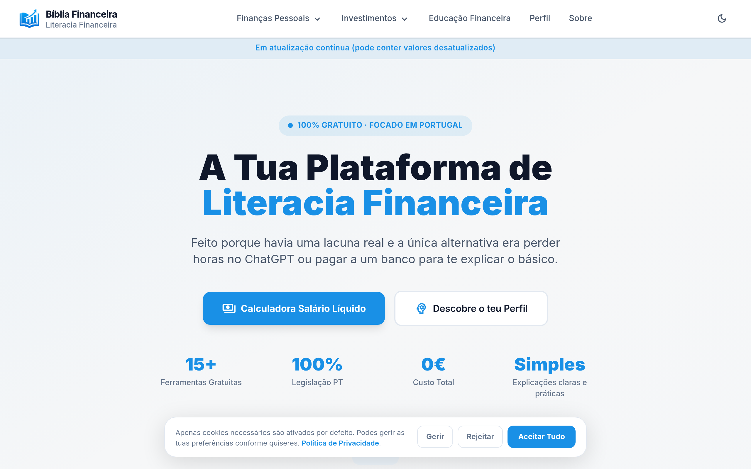 Screenshot of bibliafinanceira.pt