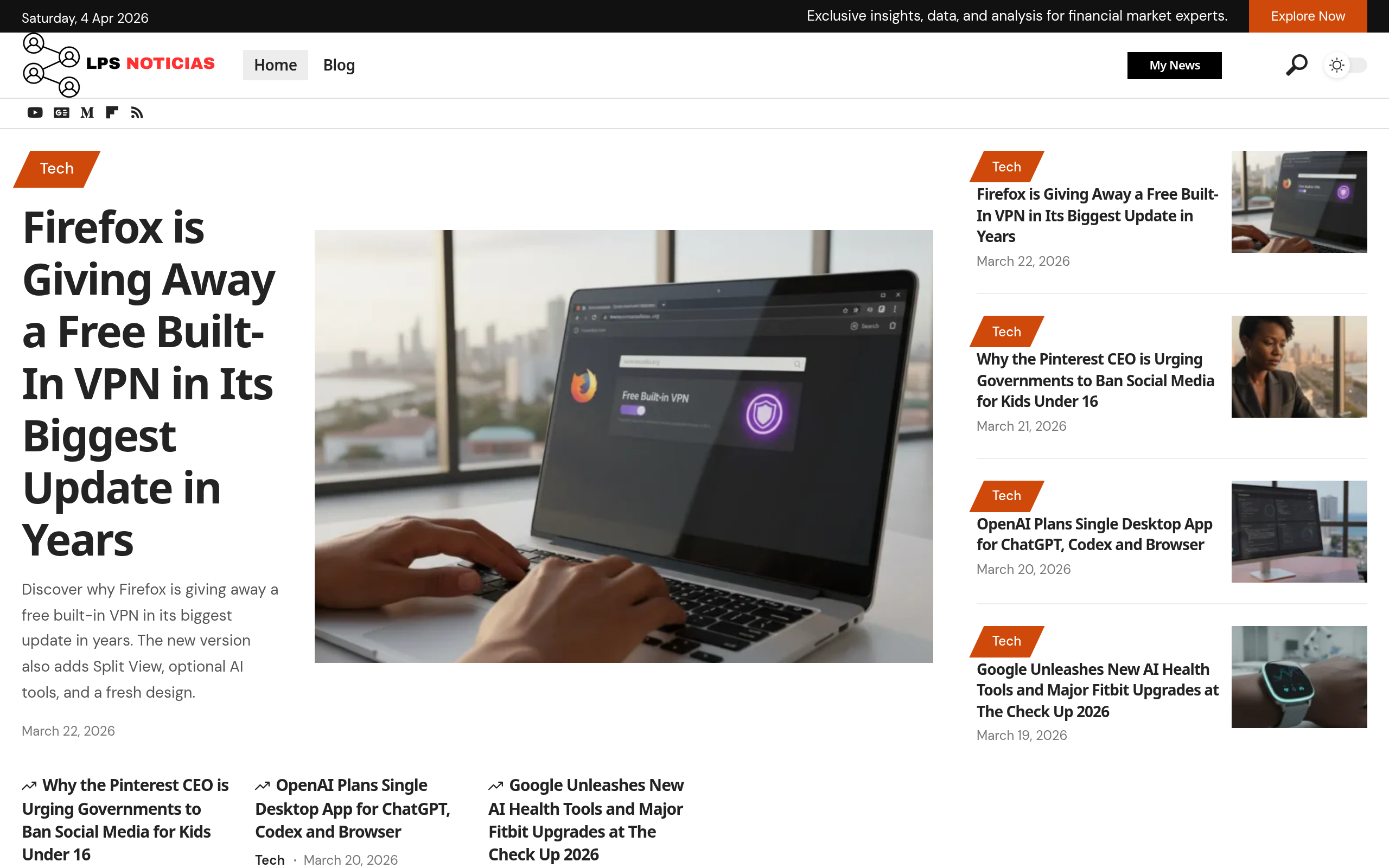 Screenshot of lpsmedia.org