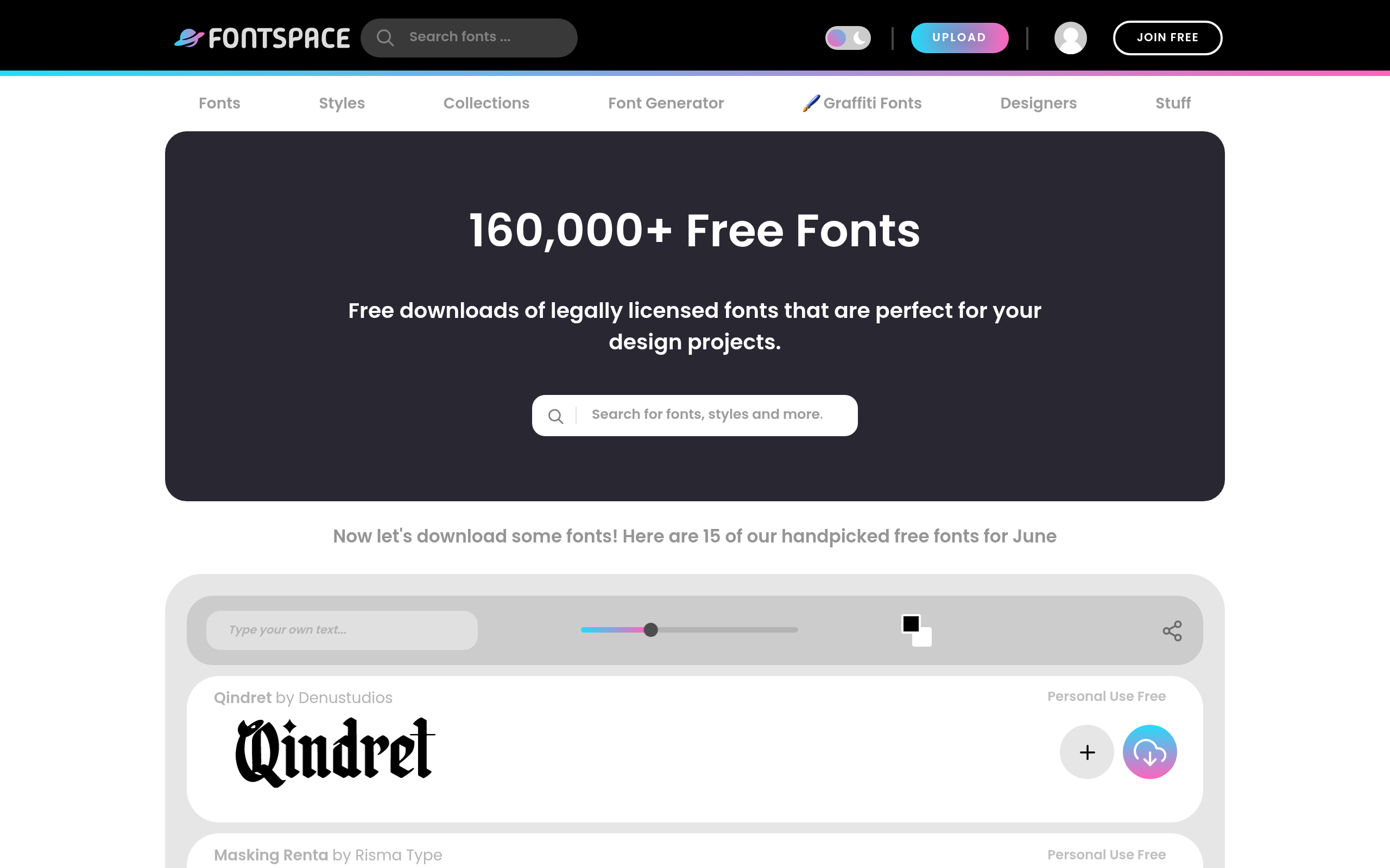 FontSpace 产品截图