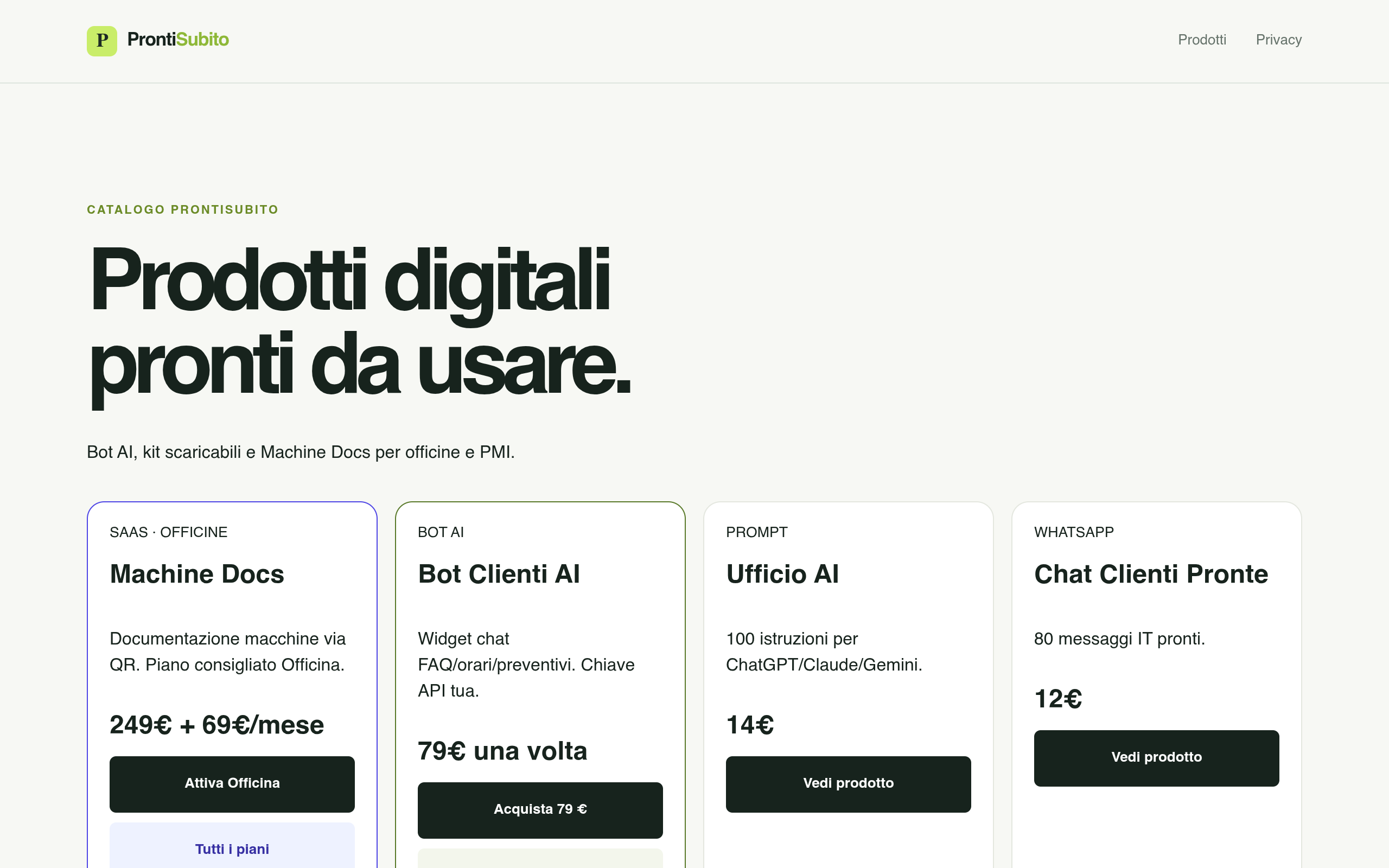 ProntiSubito screenshot, image 1