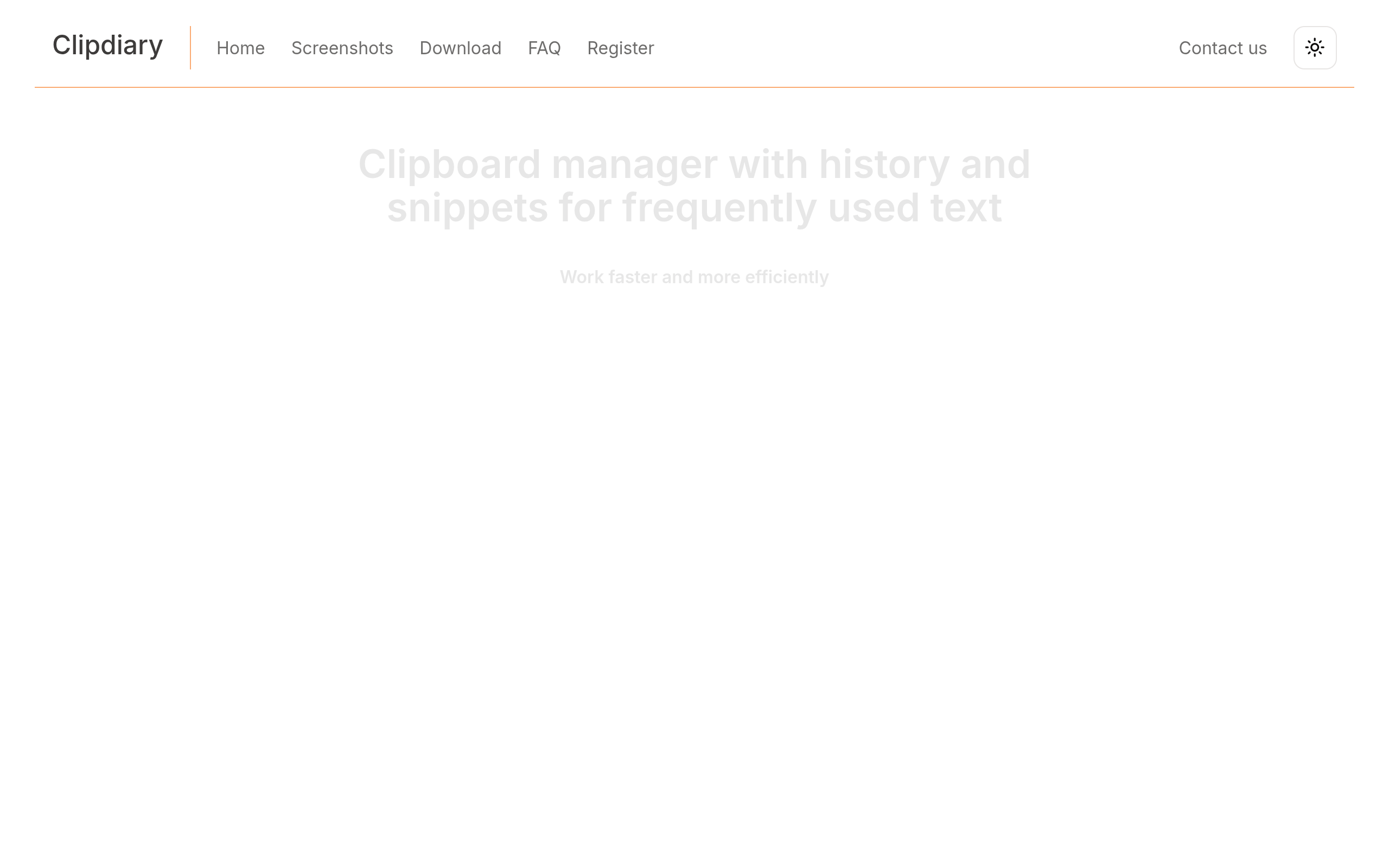 Clipdiary.com screenshot