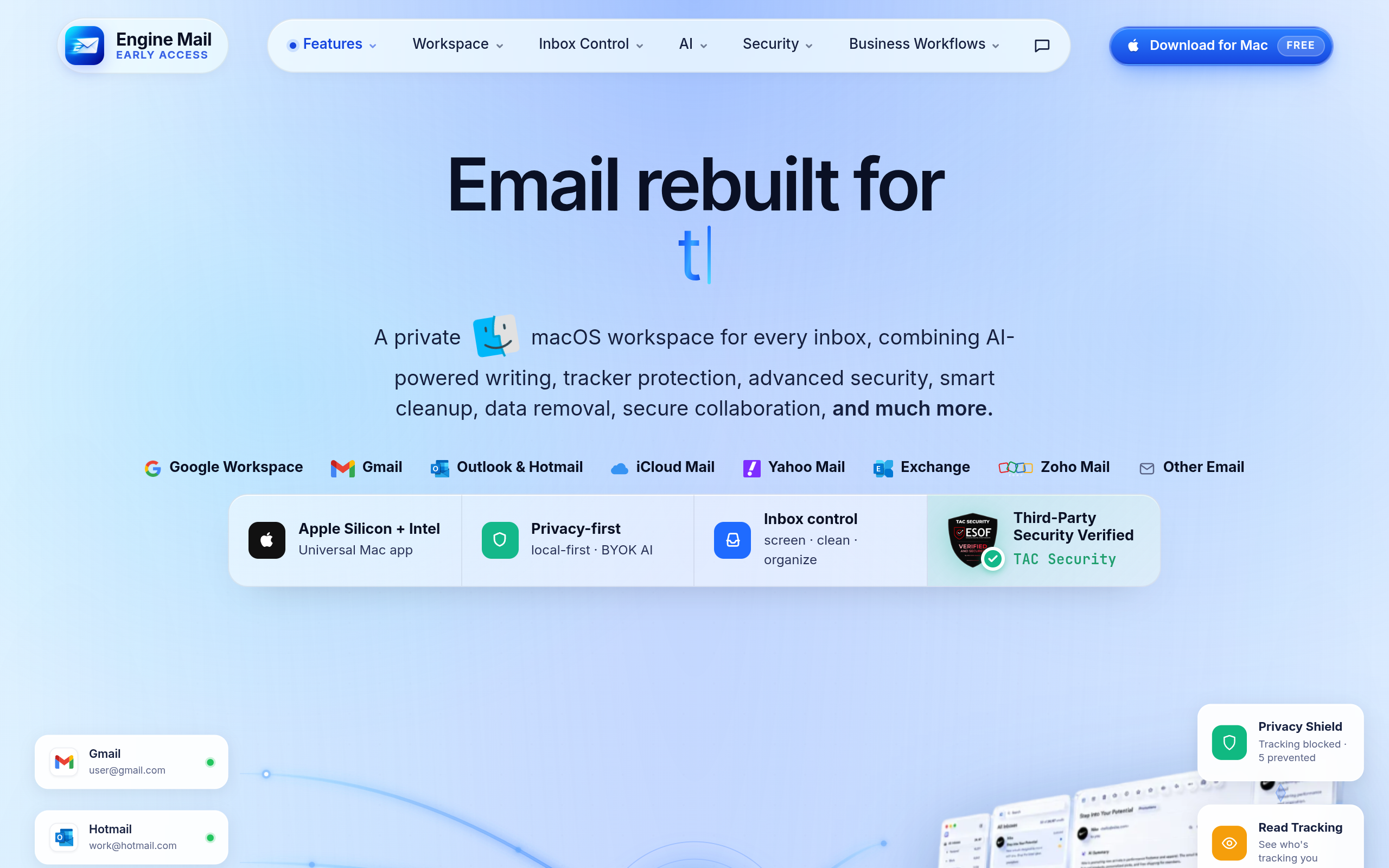 Engine Mail screenshot – image 1