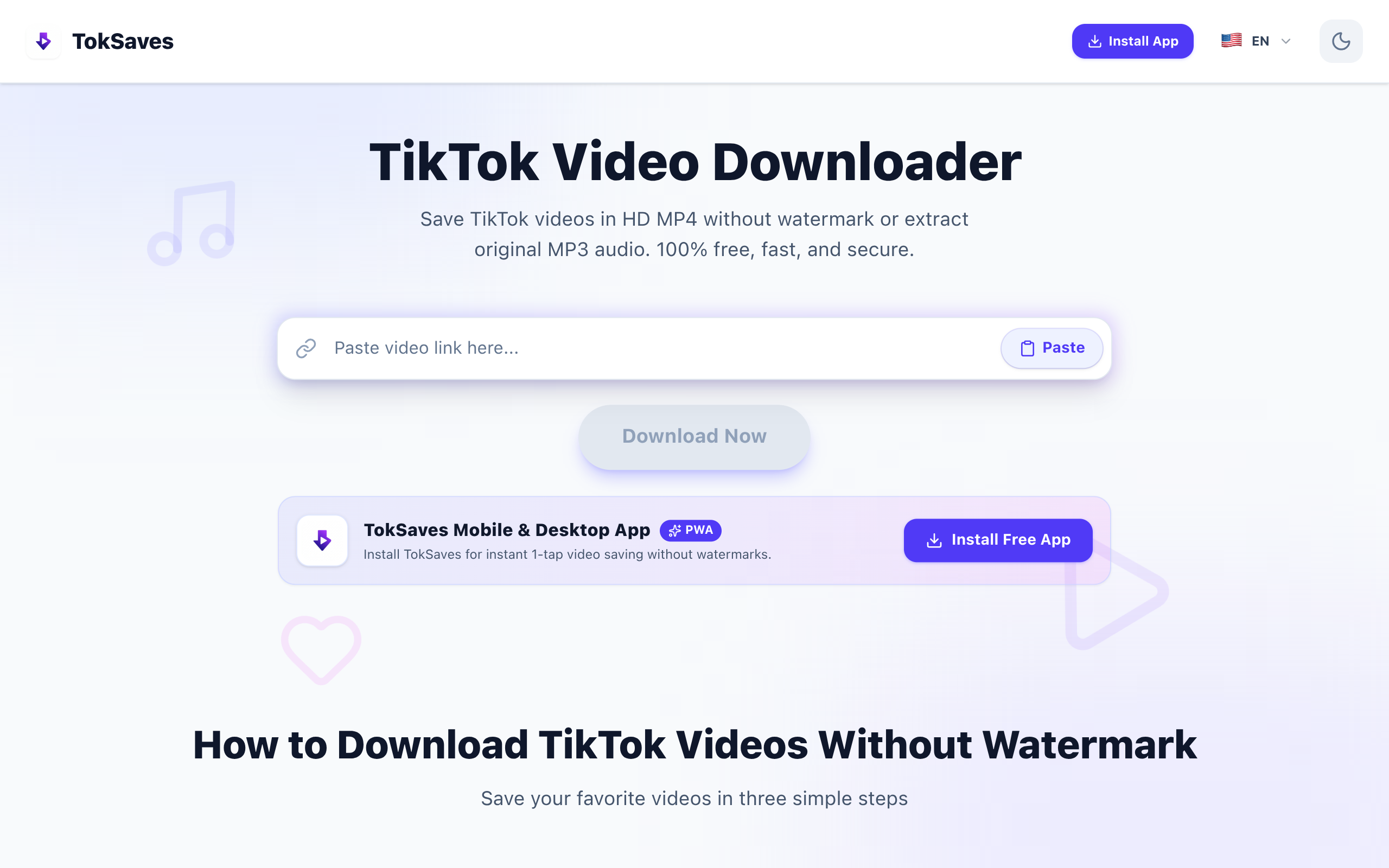 TokSaves screenshot, image 1