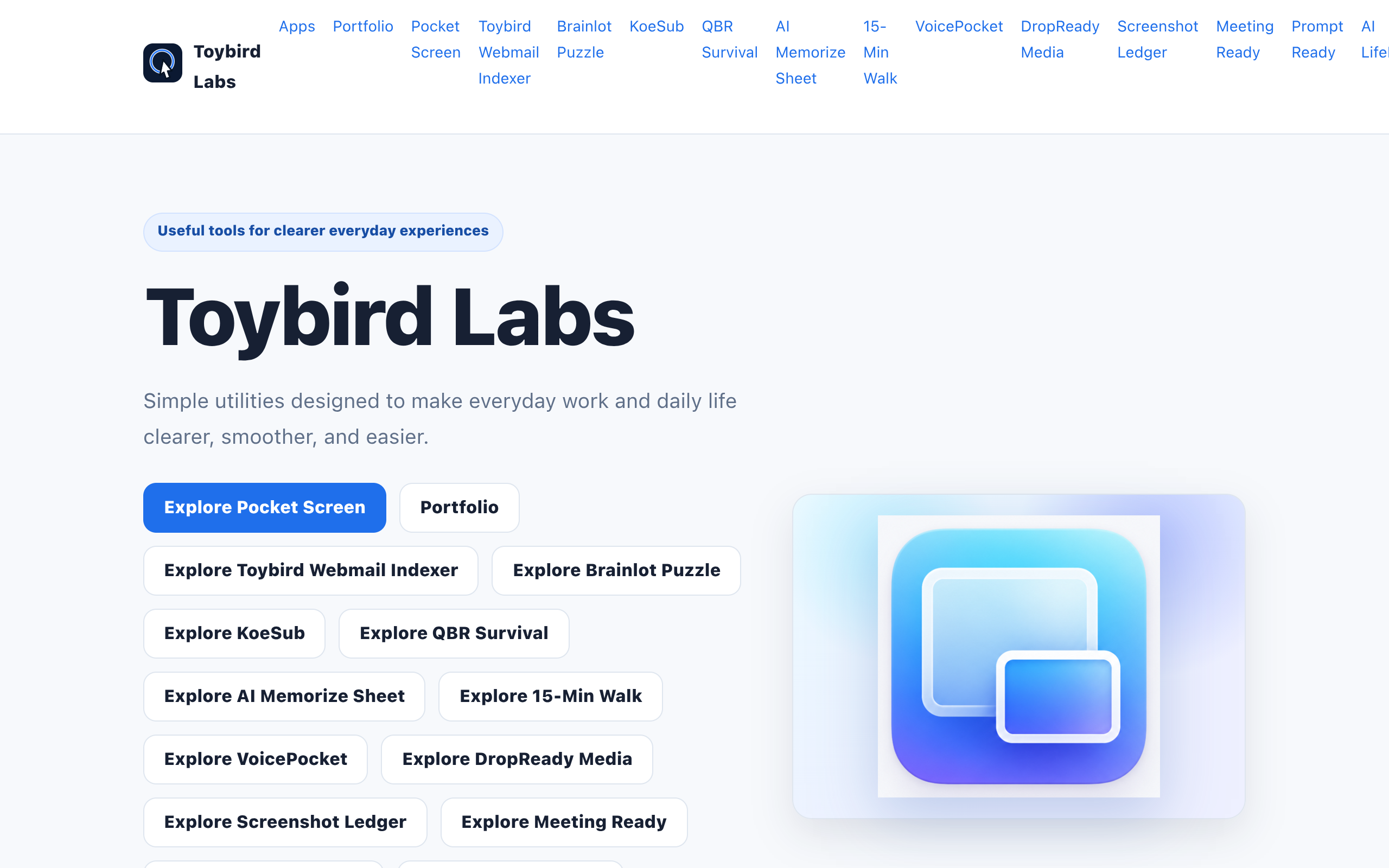 Toybird Labs screenshot
