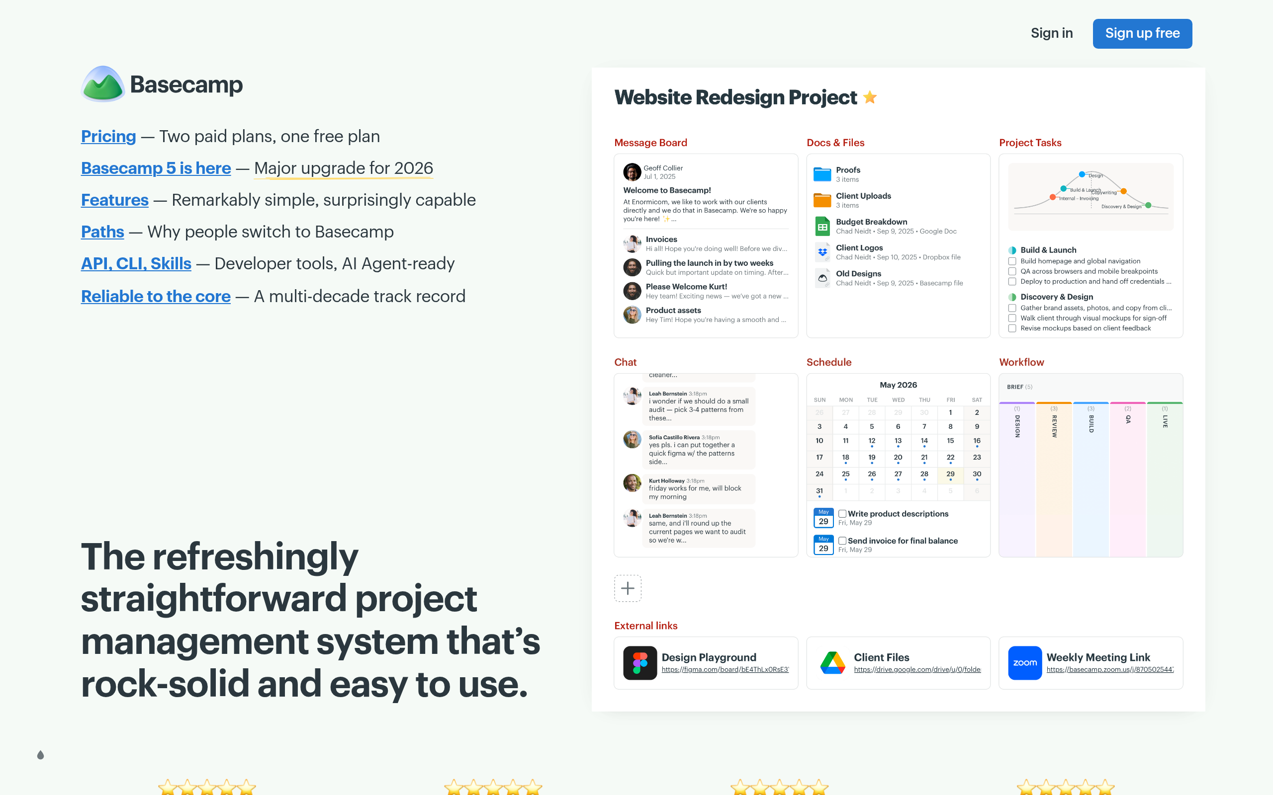 Basecamp 产品截图