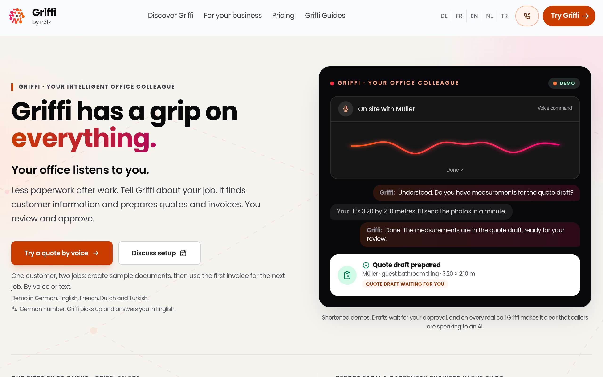 Griffi screenshot