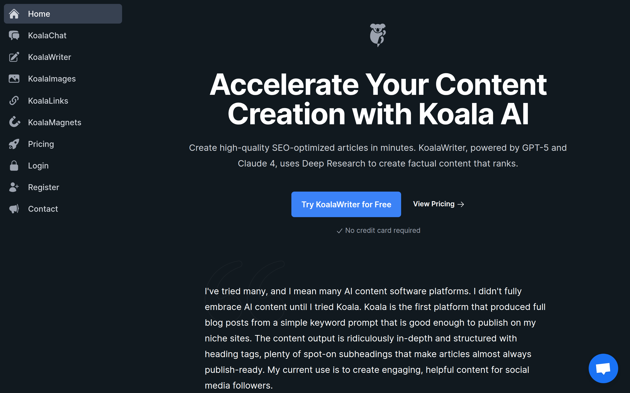 Koala AI Screenshot