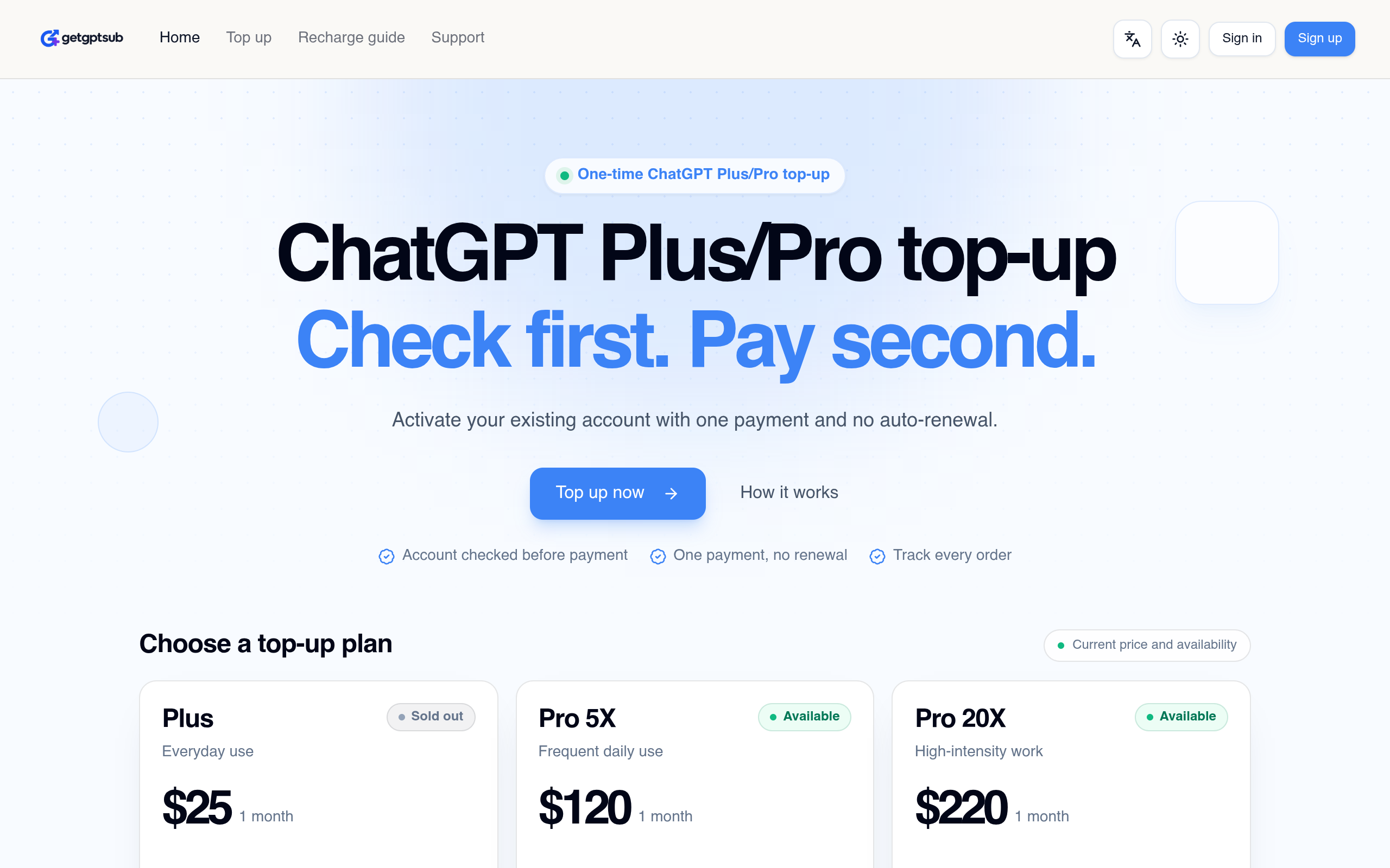 getgptsub screenshot, image 1