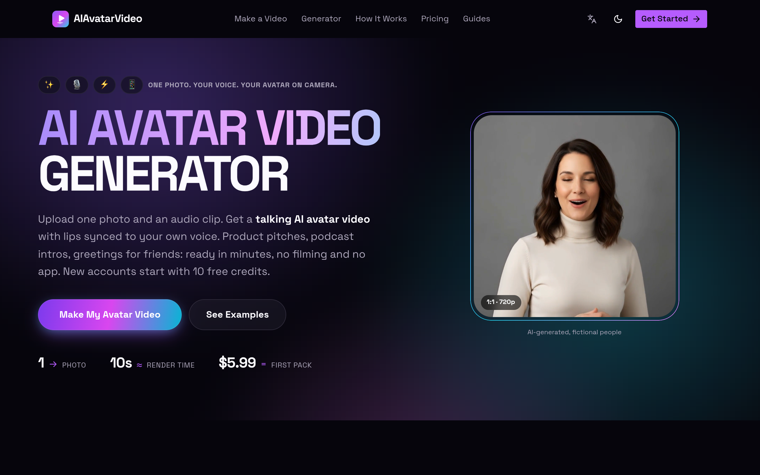 AI Avatar Video Generator screenshot
