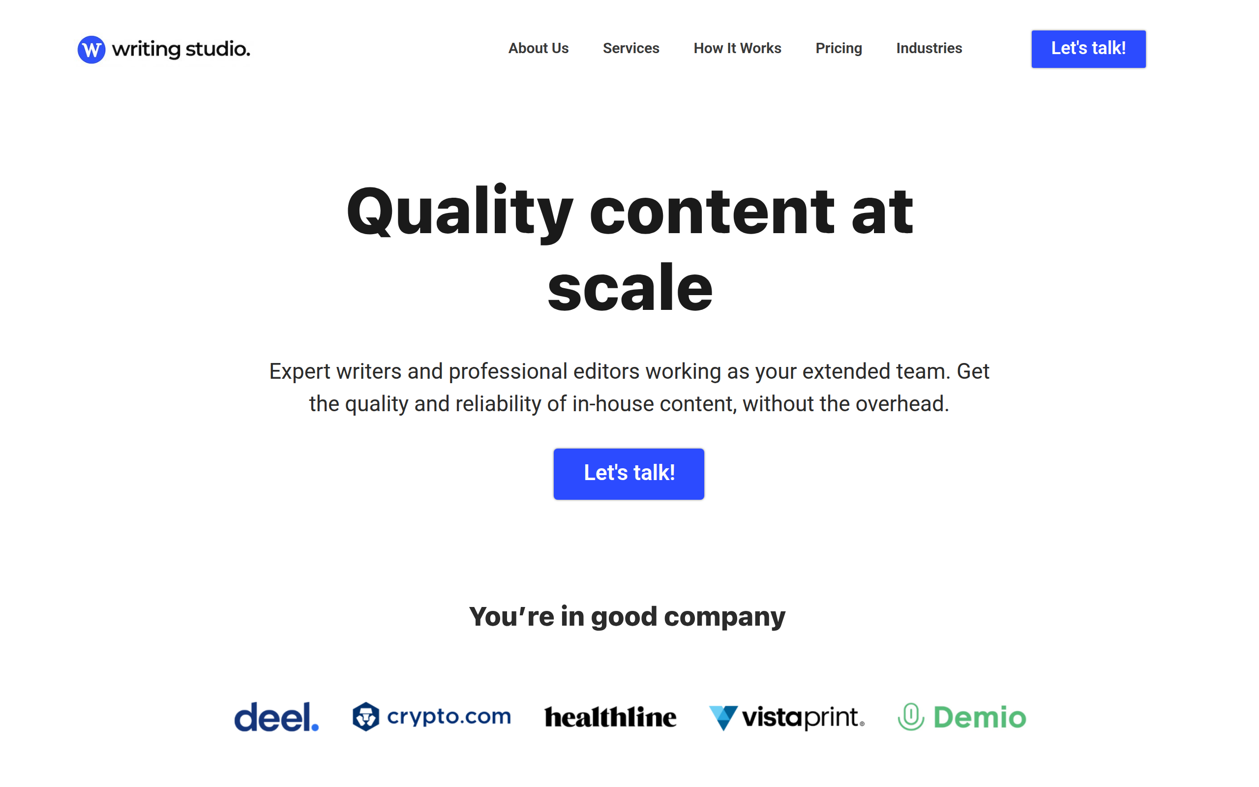 Writing Studio Screenshot