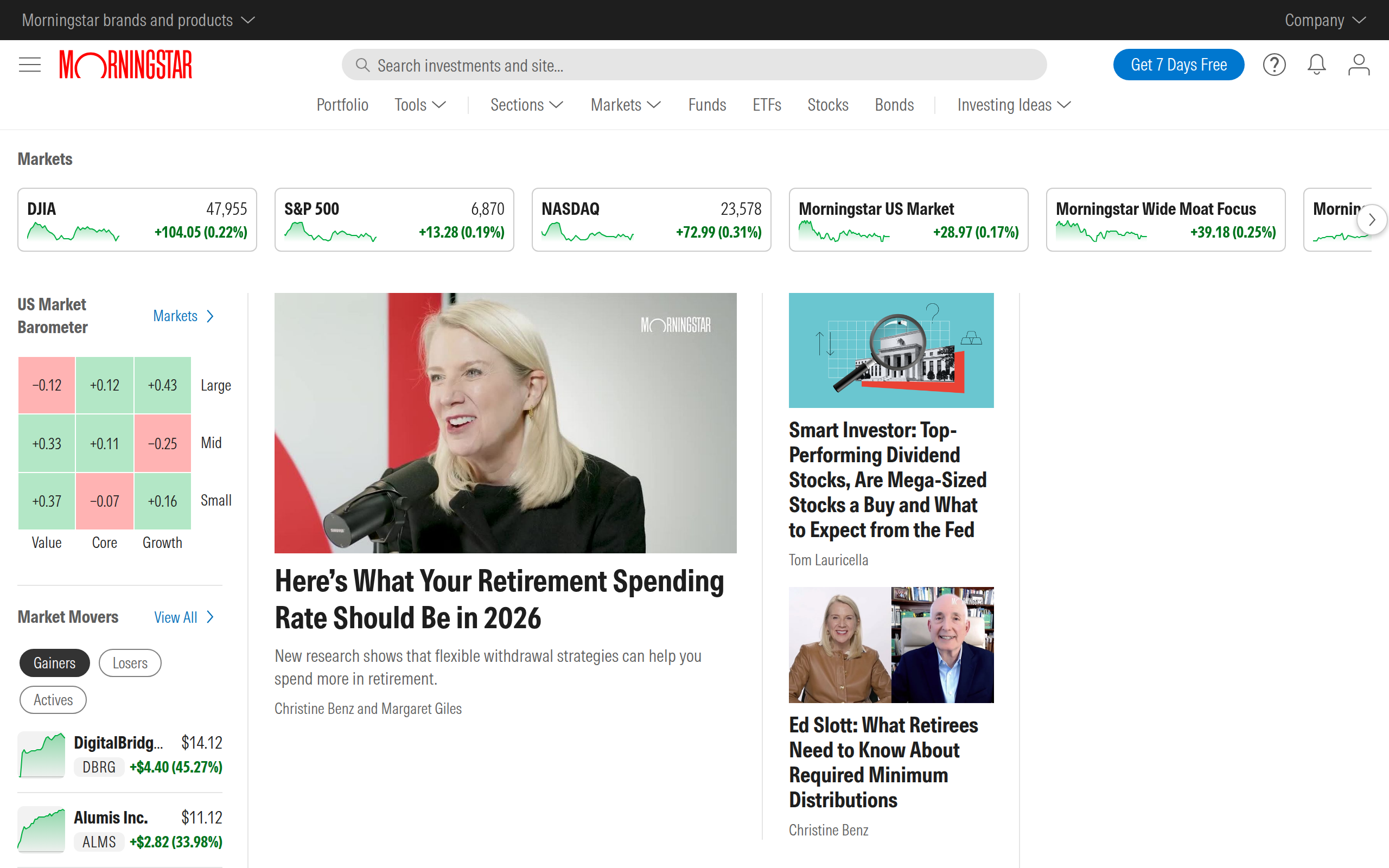 Morningstar screenshot