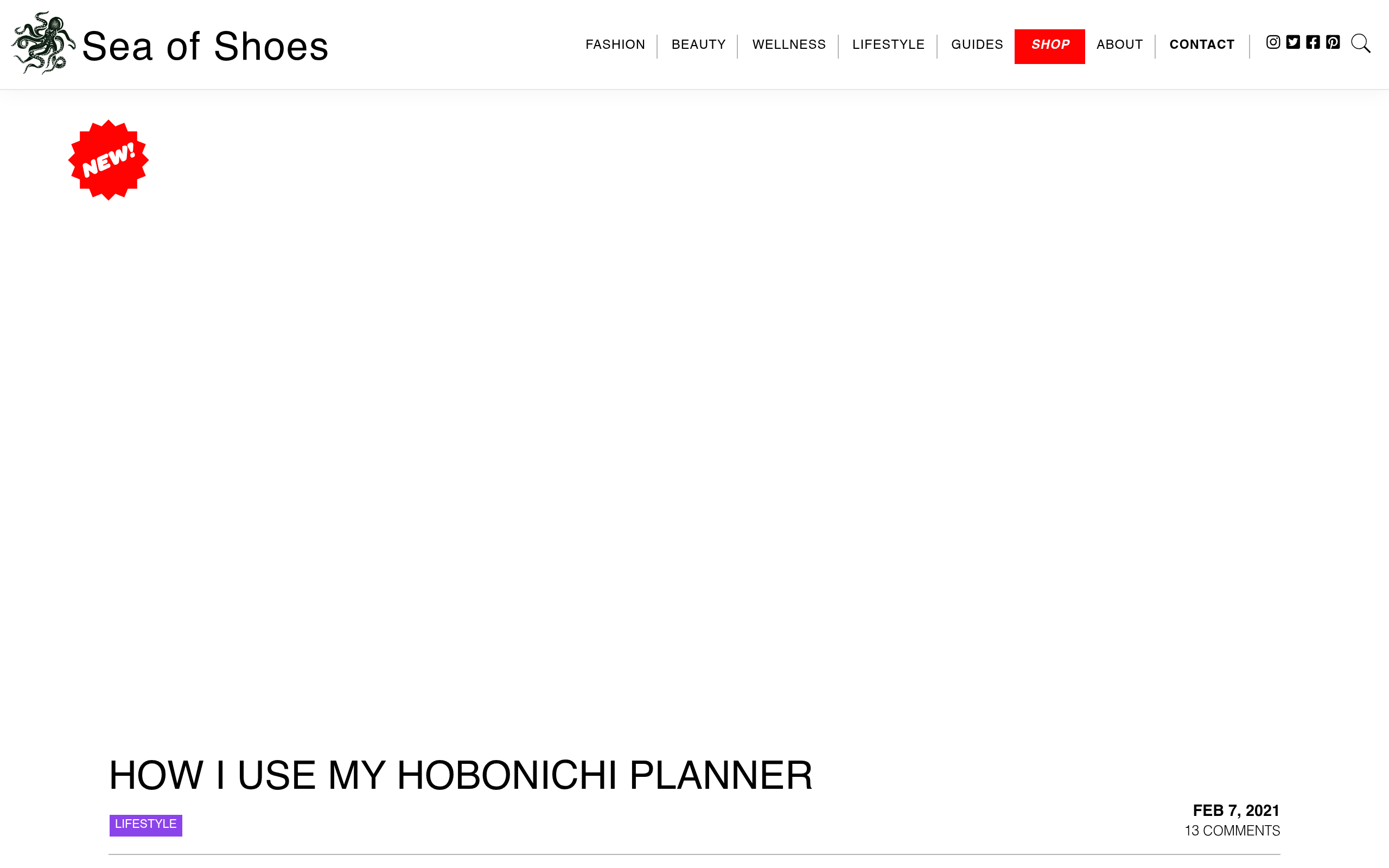Screenshot of seaofshoes.com