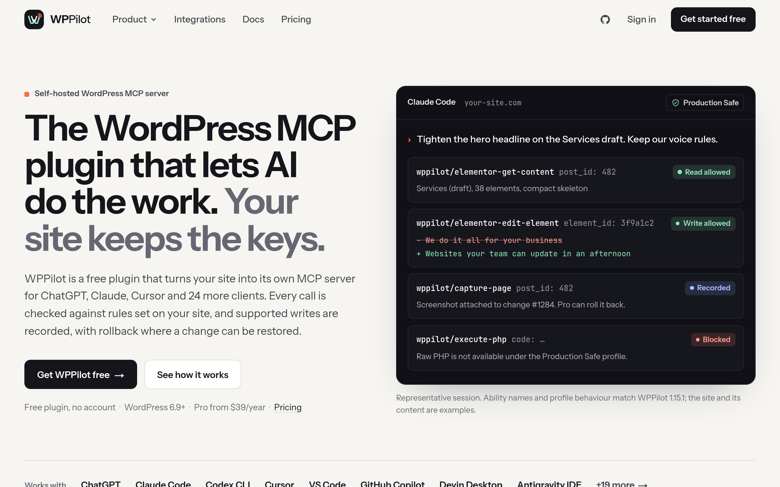 WPPilot screenshot