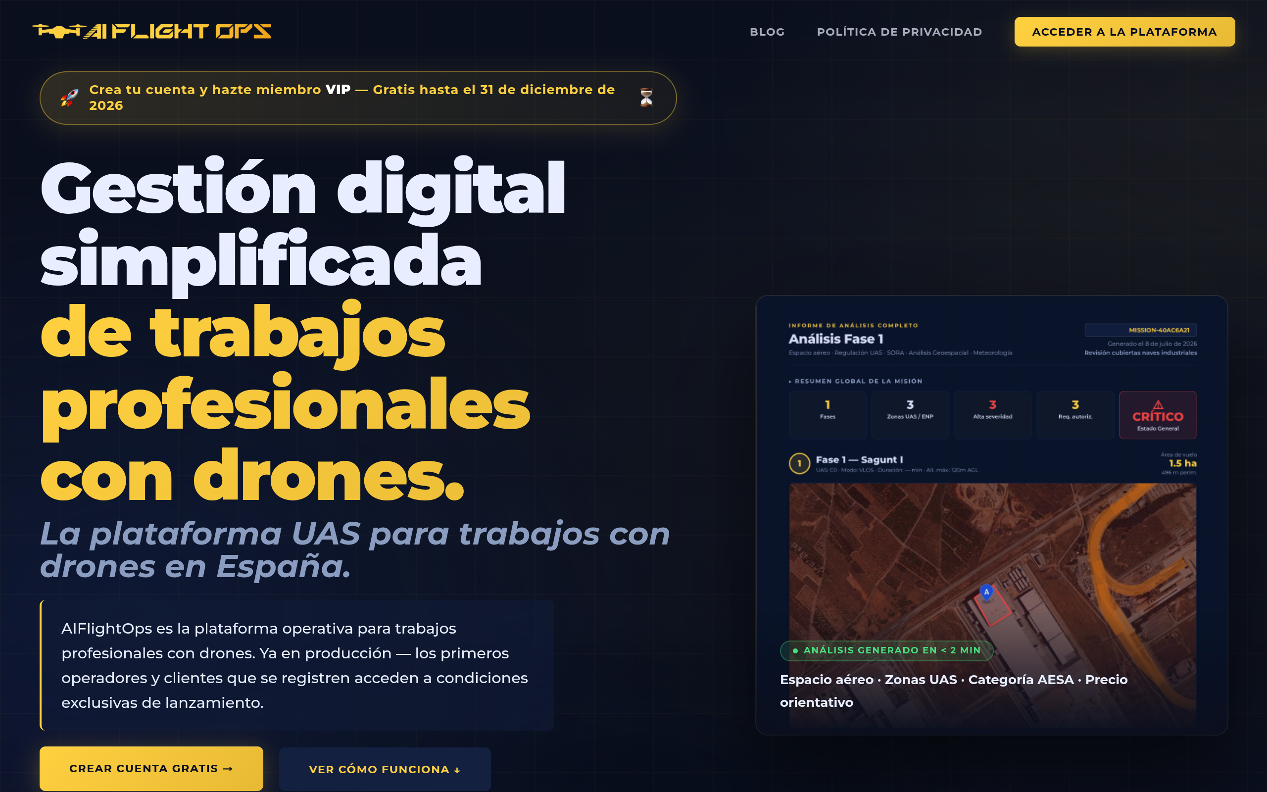 Plataforma UAS Drones España screenshot