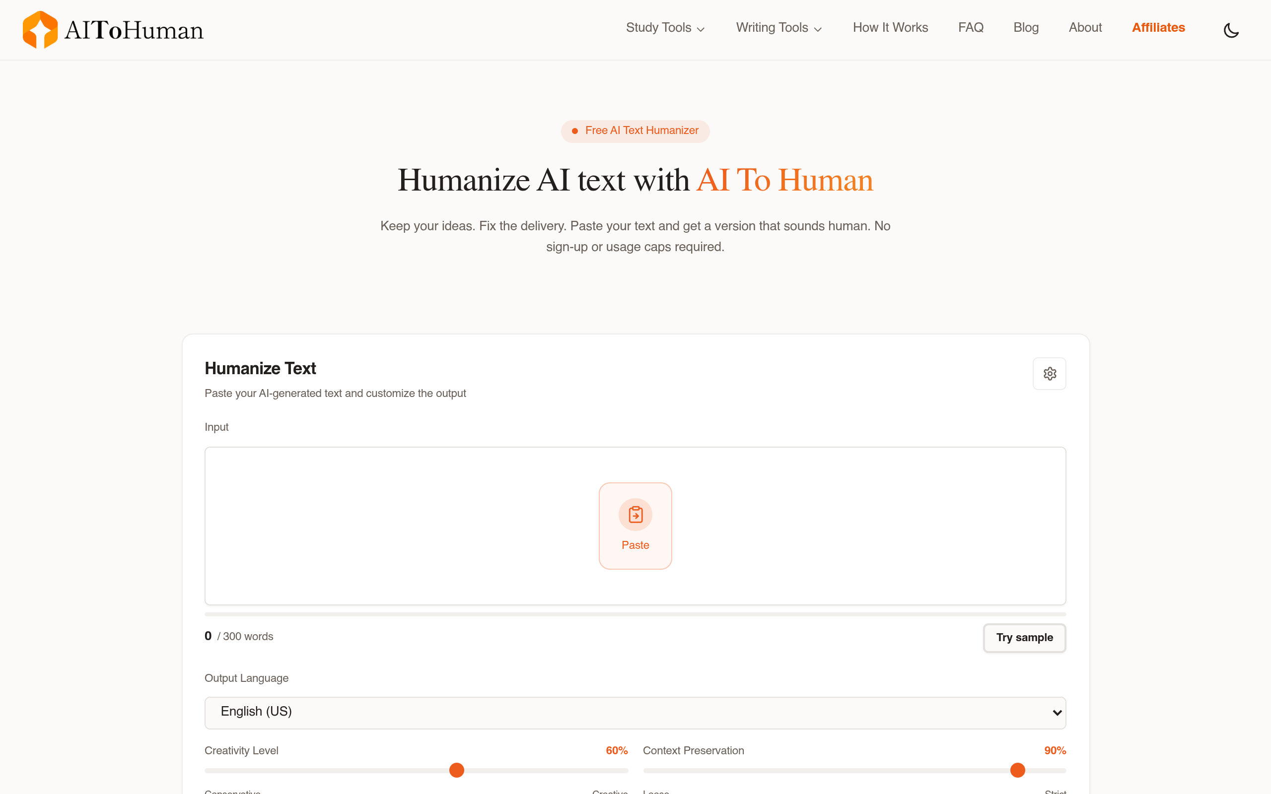 AIToHuman screenshot, image 1