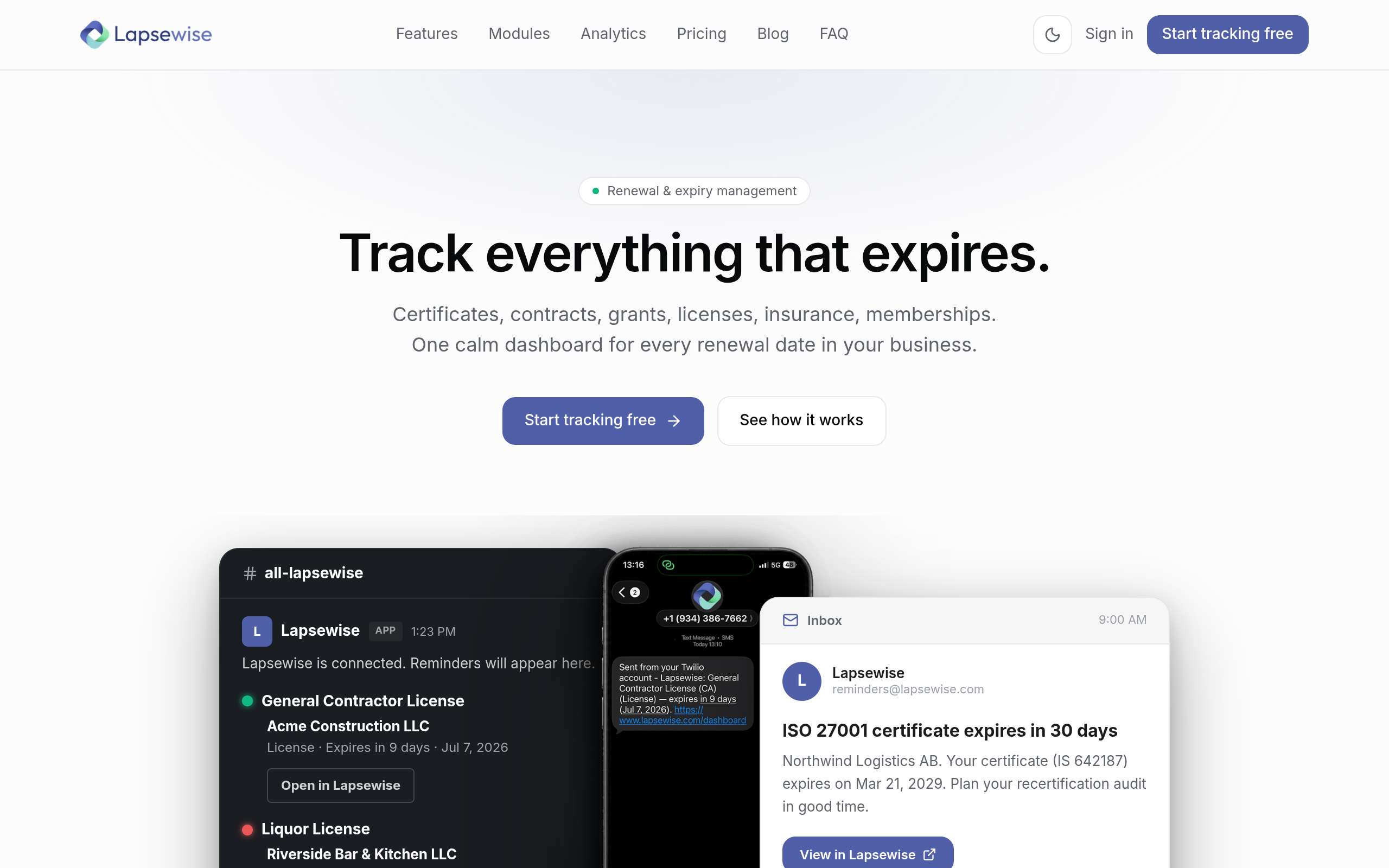 Lapsewise screenshot – image 1