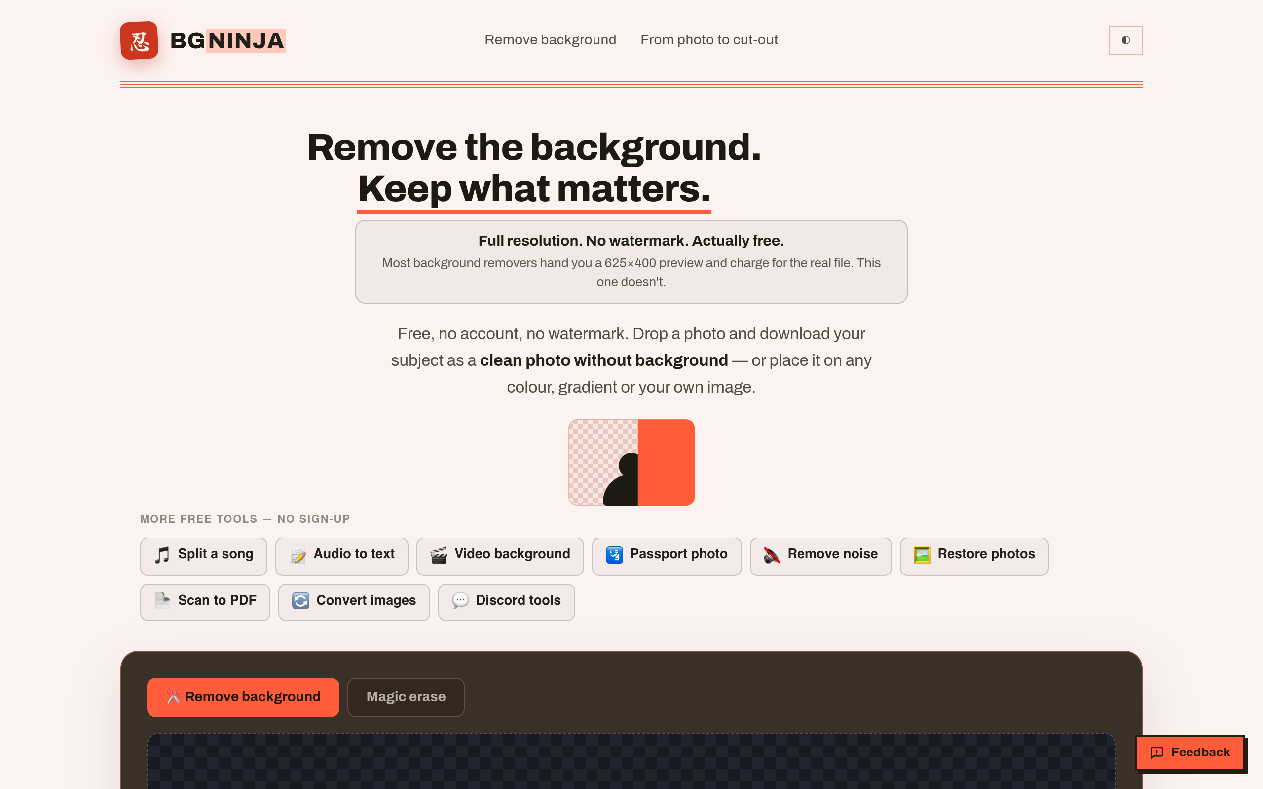 BGNinja screenshot, image 1