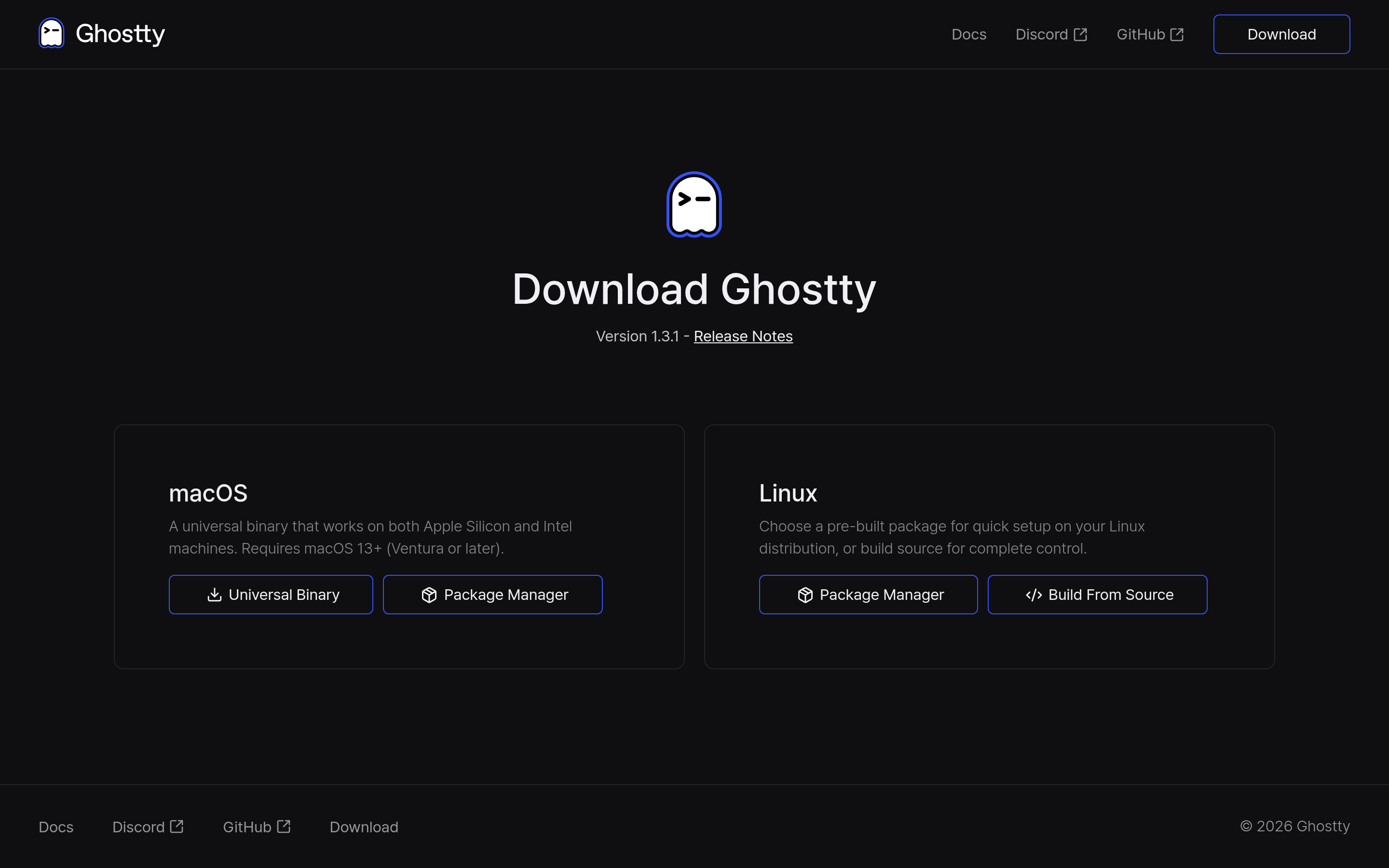 Download Ghostty 介面截圖