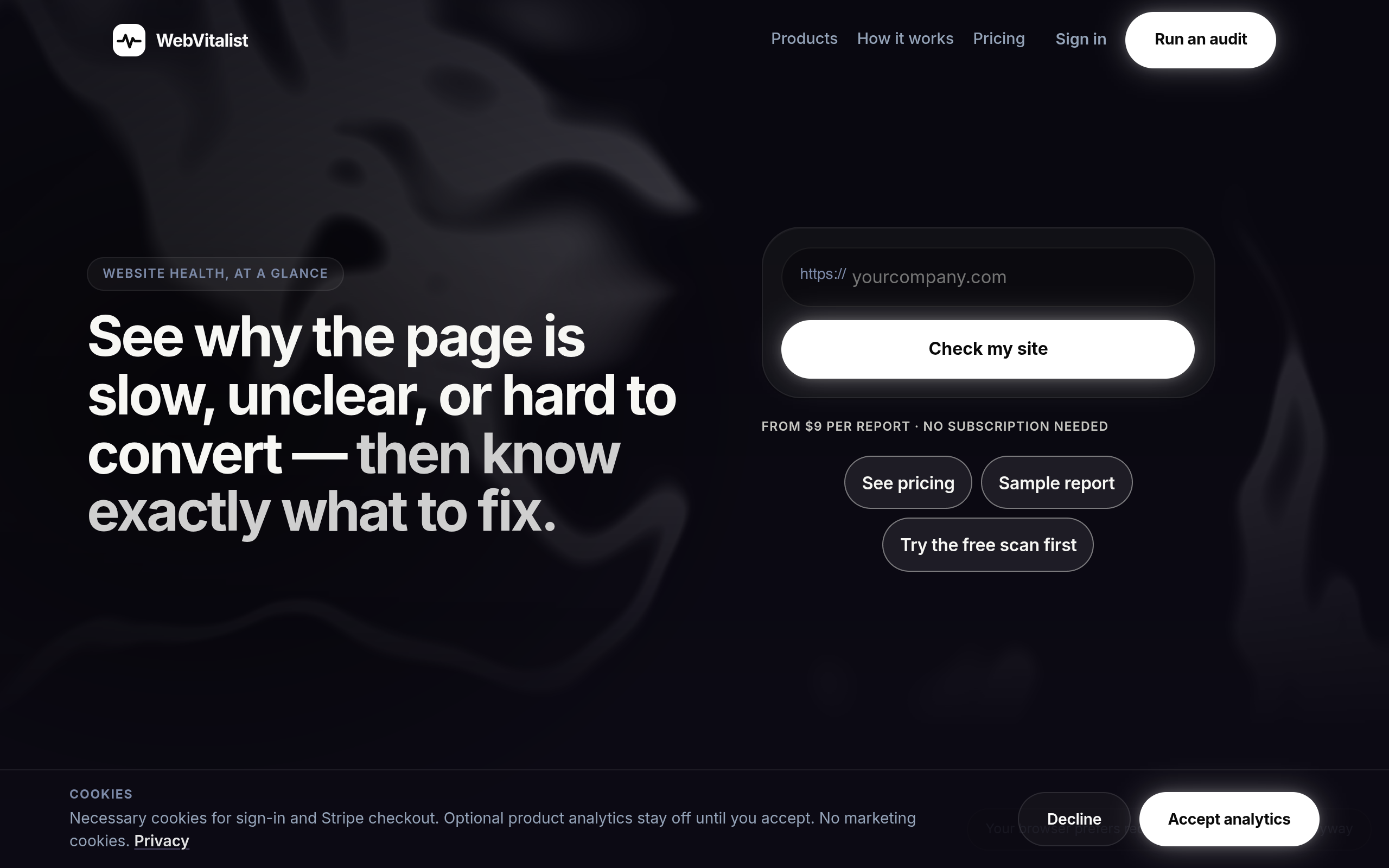 WebVitalist screenshot