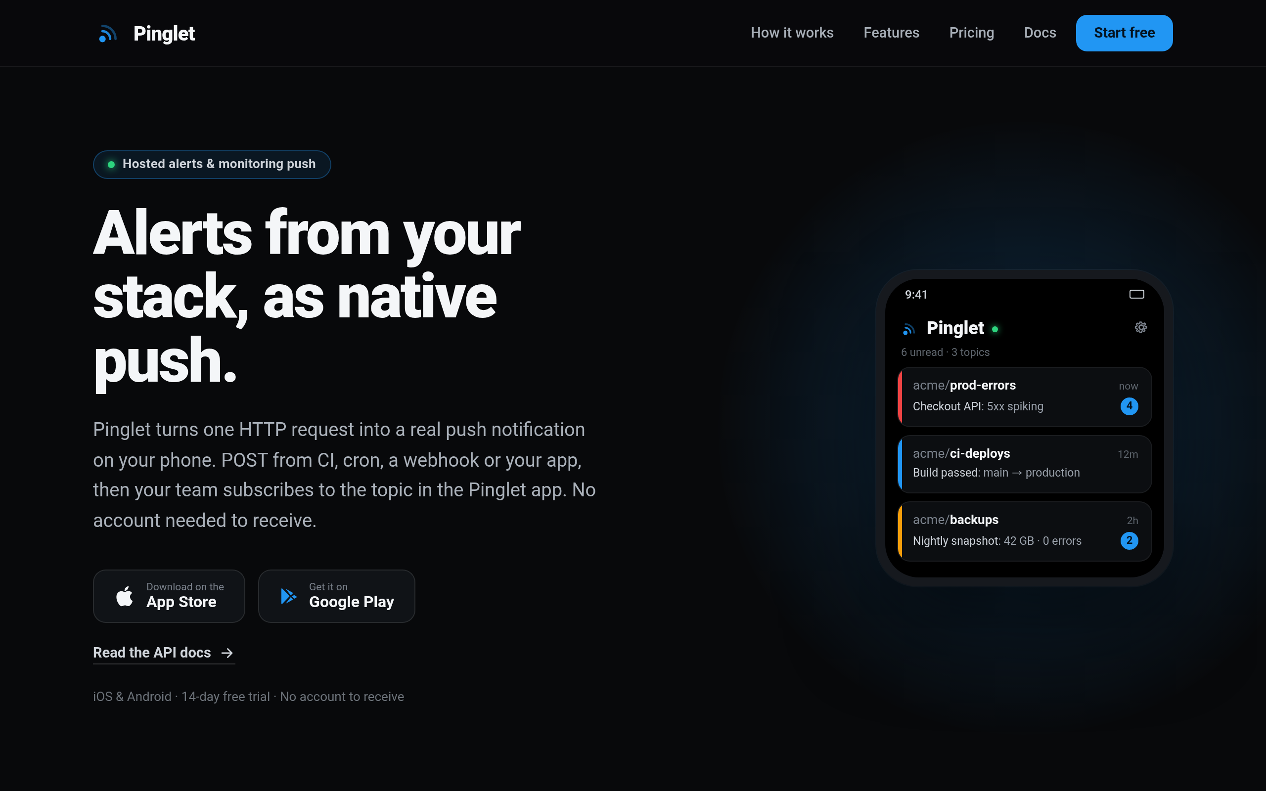 Pinglet screenshot – image 1