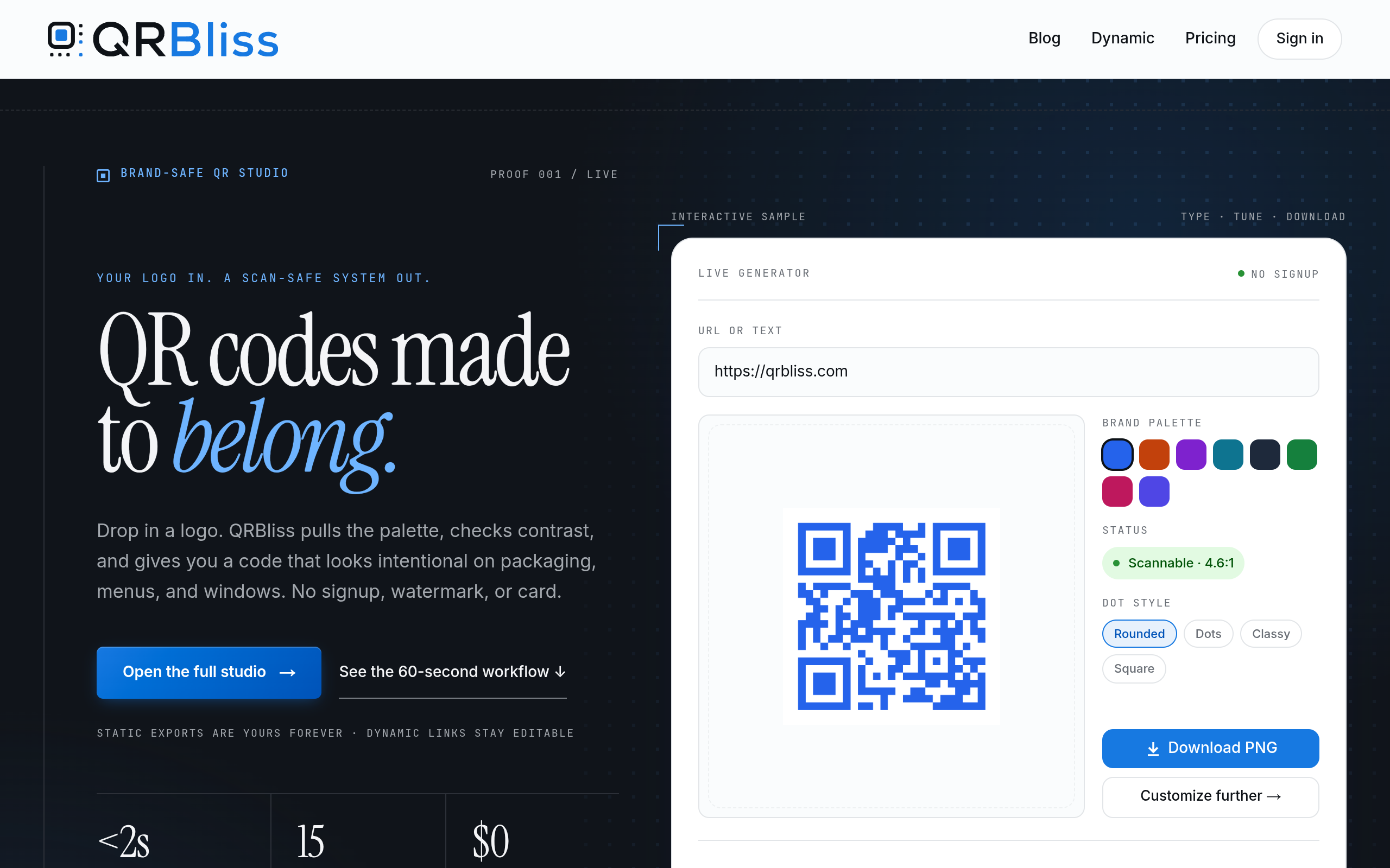 QRBliss screenshot