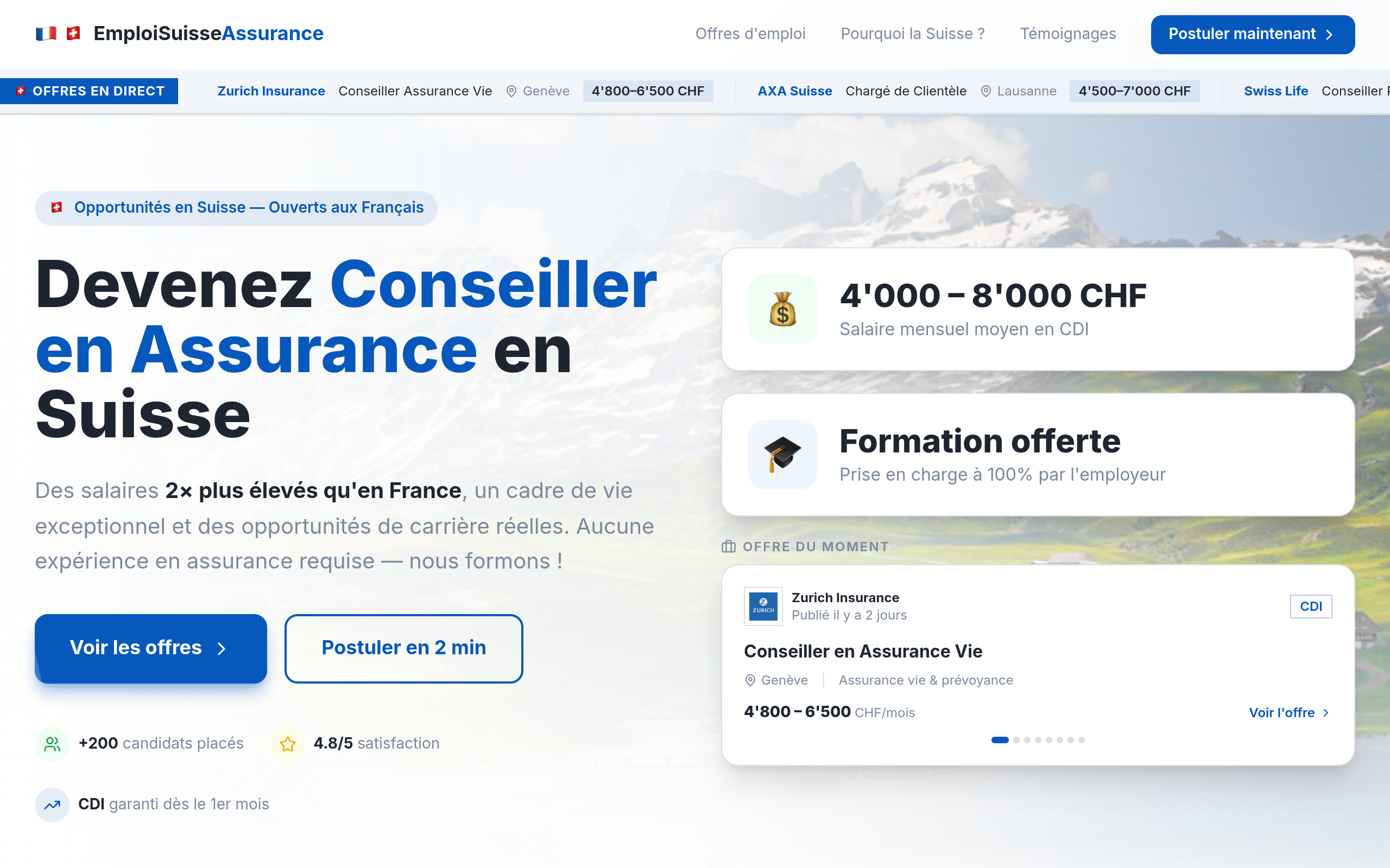 Emploi Suisse Assurance