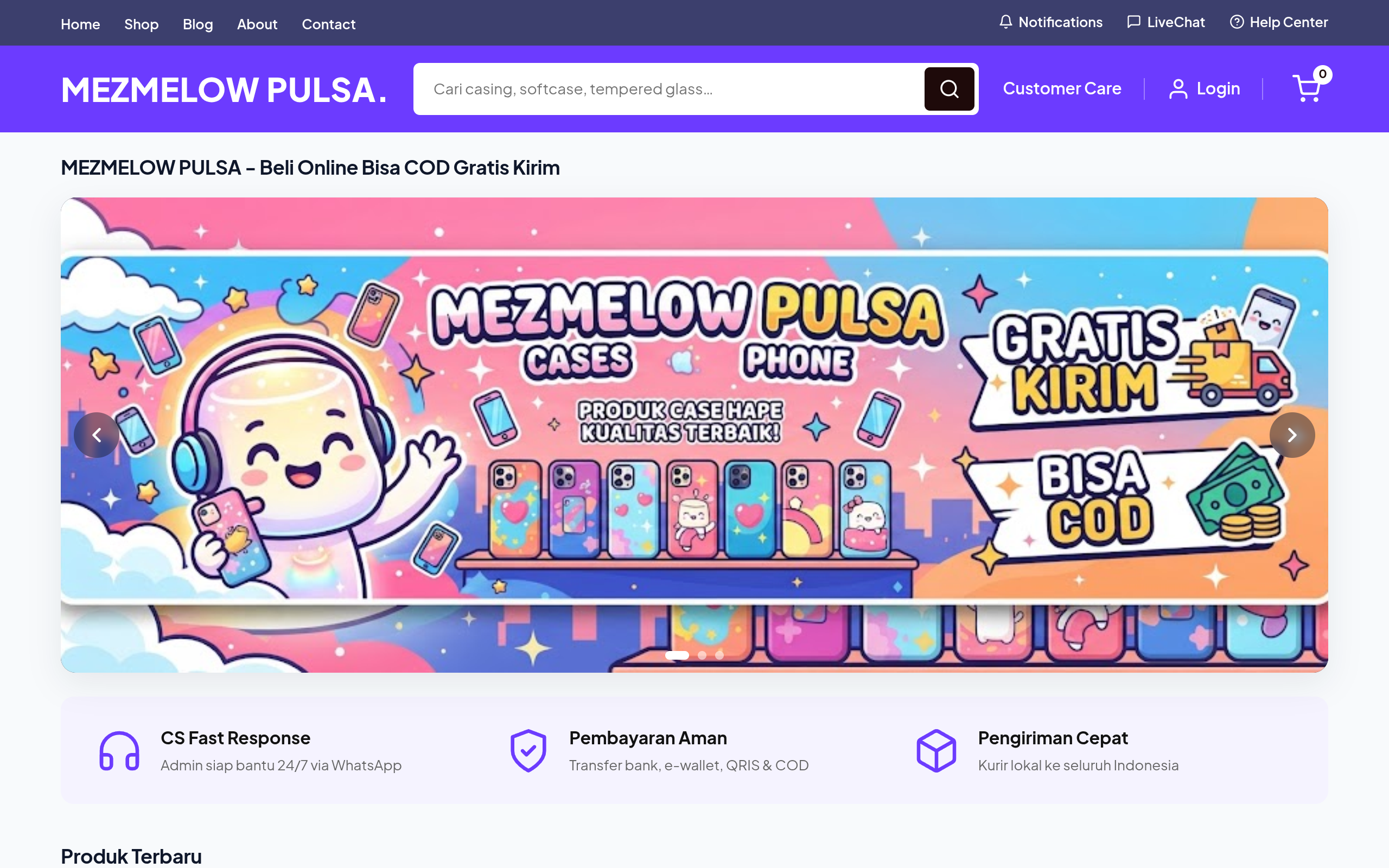 Screenshot of store.odyseuz.web.id